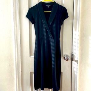 Super elegant (and sexy) black stretch wool dress, older Banana Republic Size 2